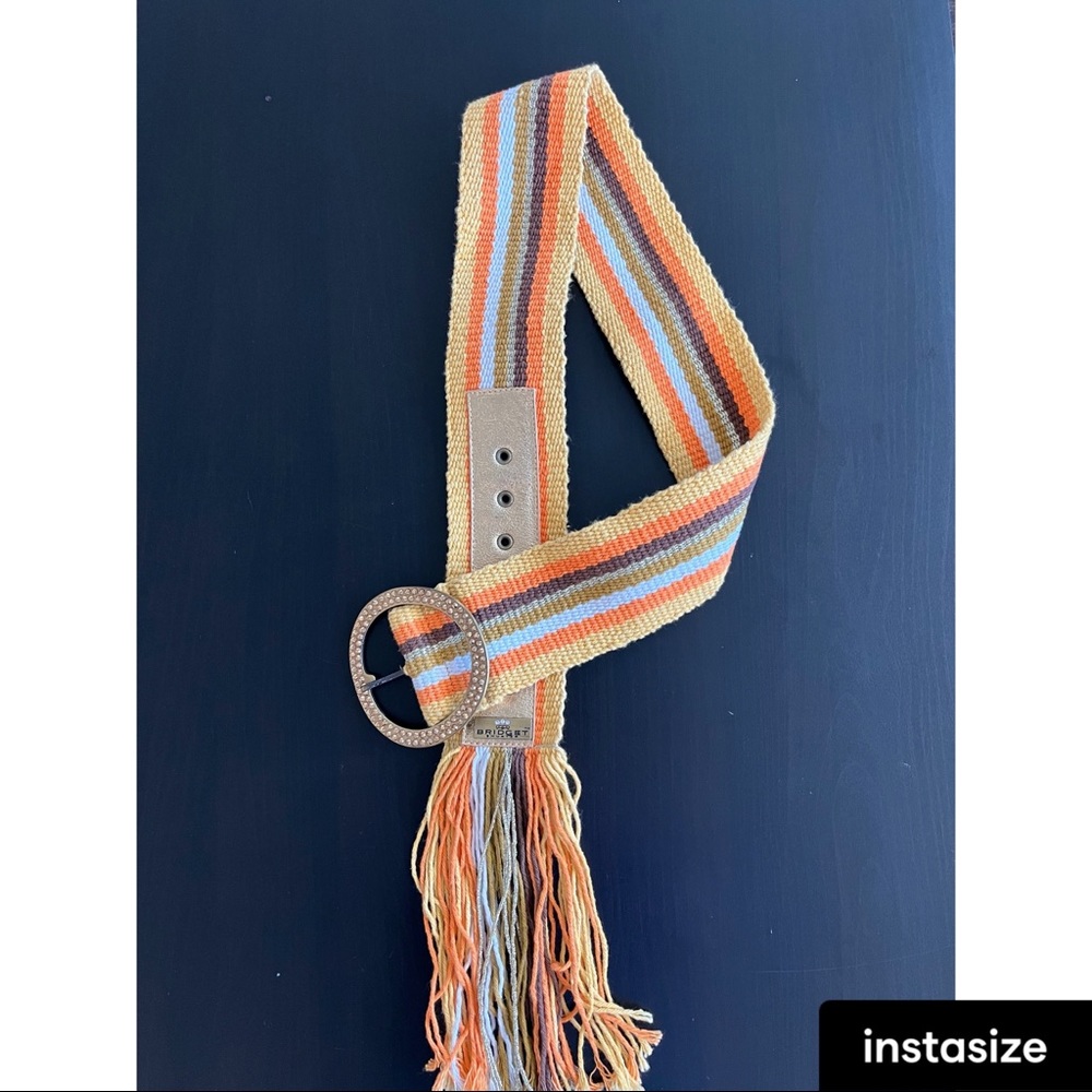 Bridget Shuster crochet, fringe  belt.